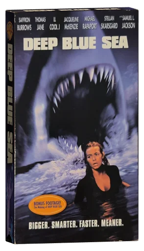 Deep Blue Sea VHS, Warner Home Video