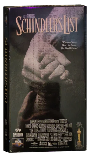Schindler's List VHS, MCA Universal Home Video