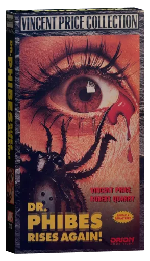 Dr. Phibes Rises Again VHS, Orion Home Video
