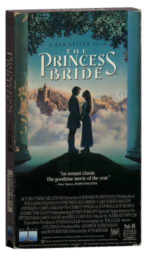 The Princess Bride VHS, Nelson Entertainment