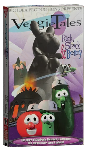 VeggieTales: Rack, Shack, & Benny VHS cover