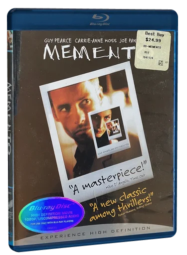 Memento Blu-ray, Sony Pictures Home Entertainment