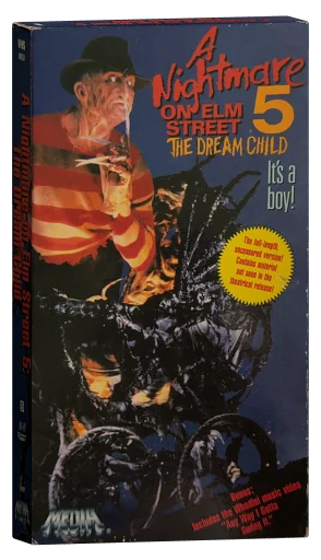 A Nightmare on Elm Street: The Dream Child VHS, Media Home Entertainment