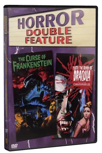 Horror Double Feature: The Curse of Frankenstein / Taste the Blood of Dracula DVD cover