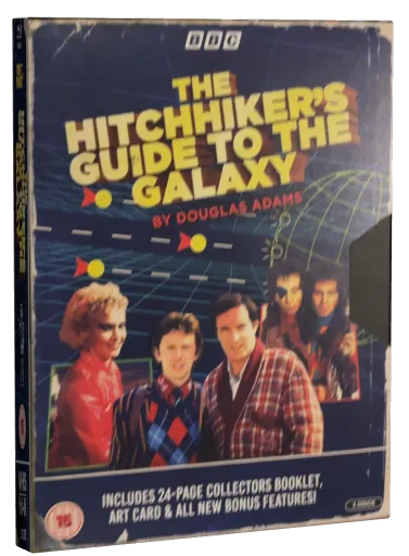The Hitchhiker's Guide to the Galaxy Blu-ray cover