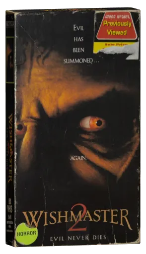 Wishmaster 2: Evil Never Dies VHS, Artisan Home Entertainment