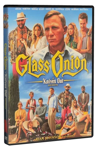 Glass Onion: A Knives Out Mystery DVD cover