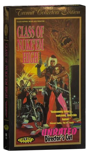Class of Nuke 'Em High VHS, Troma Team Video