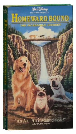 Homeward Bound: The Incredible Journey VHS, Walt Disney Home Video