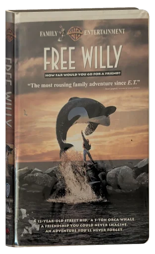 Free Willy VHS, Warner Home Video