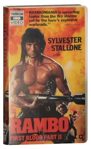 Rambo: First Blood Part II VHS, Thorn EMI/HBO Video