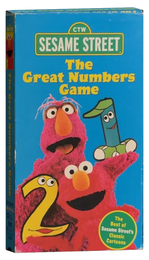 Sesame Street: The Great Numbers Game VHS cover