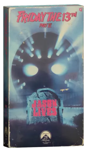 Friday the 13th Part VI Jason Lives VHS cover