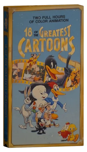 18 of the Greatest Cartoons VHS cover