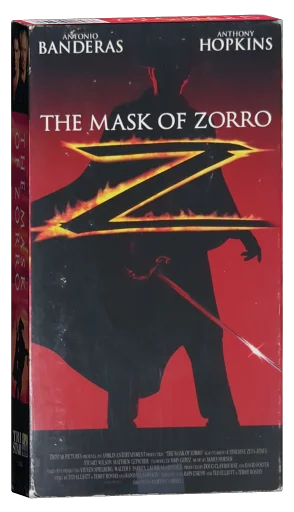 The Mask of Zorro VHS, Columbia TriStar Home Video