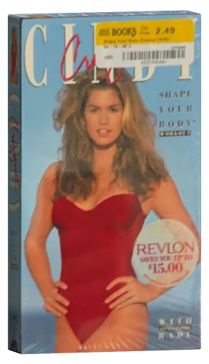 Cindy Crawford Shape Your Body Workout VHS, GoodTimes Home Video (Alt 1)