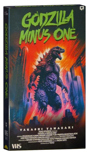 Godzilla Minus One VHS, Toho