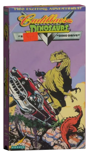 Cadillacs and Dinosaurs VHS cover