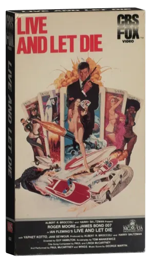 Live and Let Die VHS, CBS/FOX Video