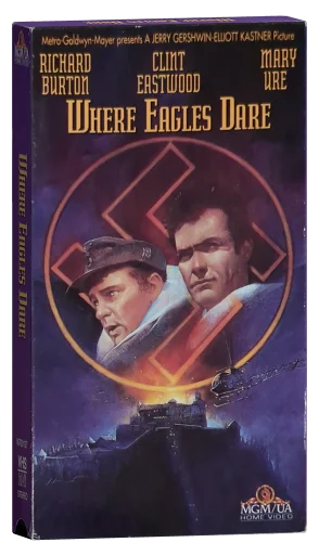 Where Eagles Dare VHS, MGM/UA Home Video