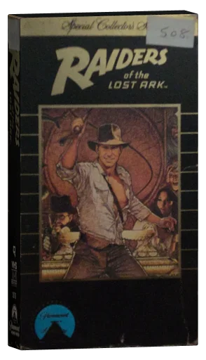 Raiders of the Lost Ark VHS, Paramount Home Video