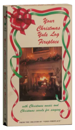 Your Christmas Yule Log Fireplace VHS cover