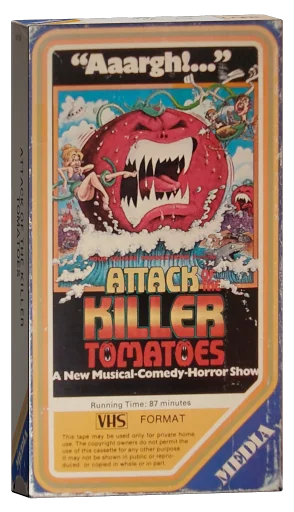 Attack of the Killer Tomatoes! VHS, Media Home Entertainment