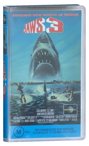 Jaws 3-D VHS, Universal