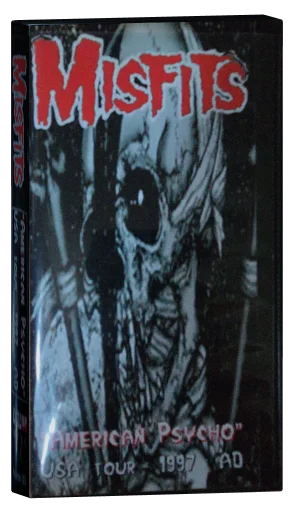 Misfits American Psycho USA Tour 1997 AD VHS cover