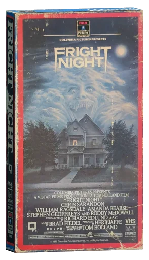 Fright Night VHS, RCA/Columbia Pictures Home Video