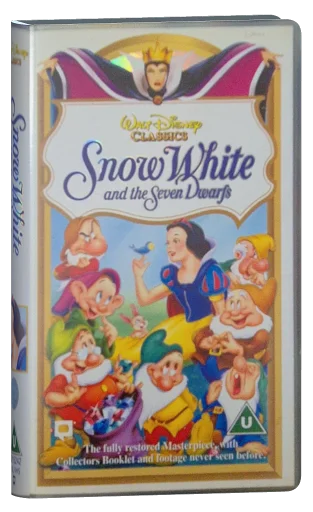Snow White and the Seven Dwarfs VHS, Buena Vista Home Video