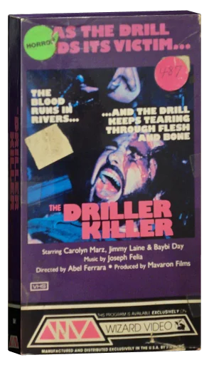 The Driller Killer VHS, Wizard Video