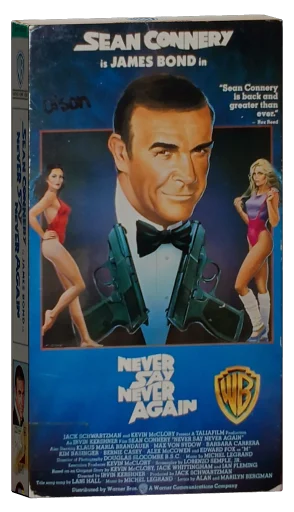 Never Say Never Again VHS, Warner Home Video