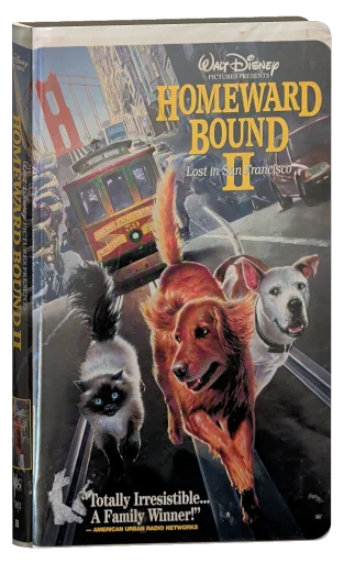 Homeward Bound II: Lost in San Francisco VHS, Walt Disney Home Video