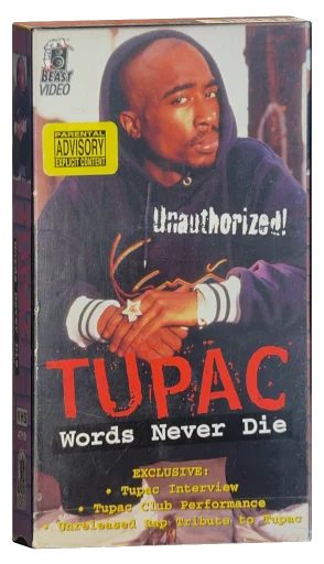 Tupac: Words Never Die VHS cover