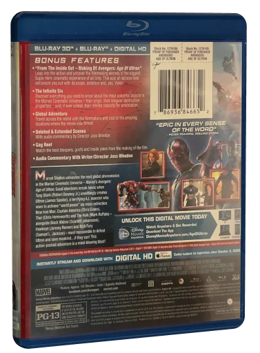 Avengers: Age of Ultron Blu-ray, Marvel