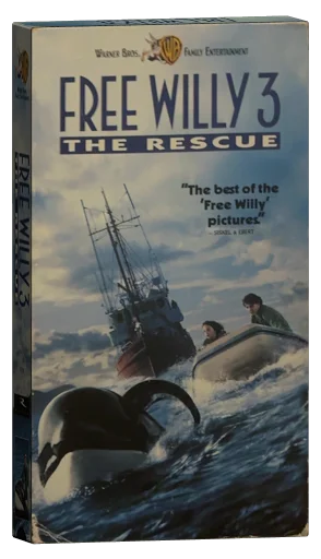 Free Willy 3: The Rescue VHS, Warner Bros. Family Entertainment