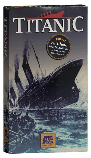 Titanic A&E Home Video VHS cover