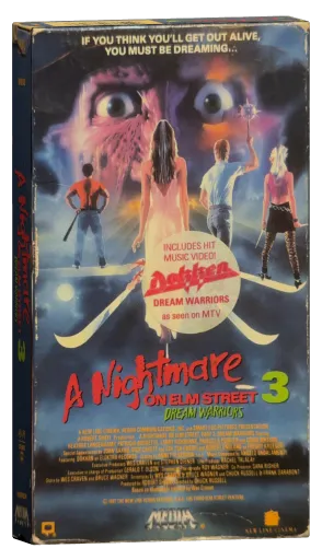 A Nightmare on Elm Street 3: Dream Warriors VHS, Media Home Entertainment