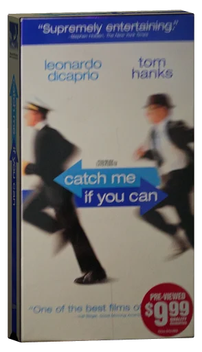 Catch Me If You Can VHS, DreamWorks Home Entertainment
