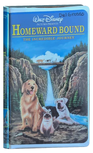 Homeward Bound: The Incredible Journey VHS, Walt Disney Home Video