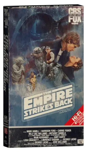 The Empire Strikes Back VHS, CBS/FOX Video