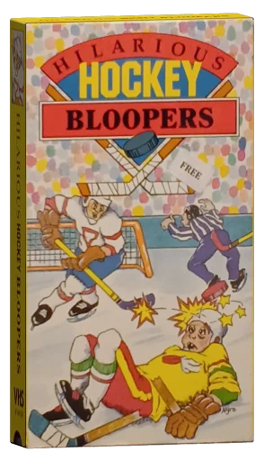 Hilarious Hockey Bloopers VHS cover