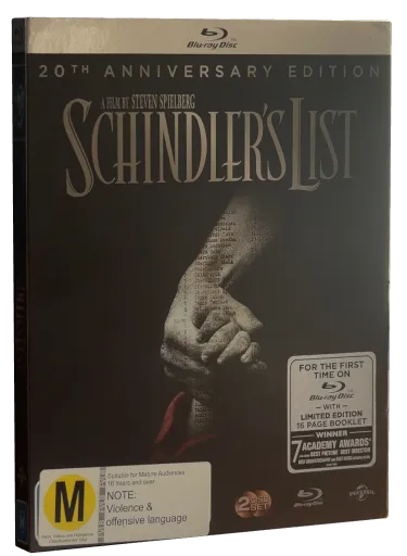 Schindler's List Blu-ray, Universal Studios Home Video