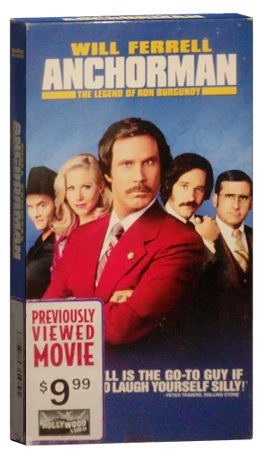 Anchorman: The Legend of Ron Burgundy VHS, DreamWorks Home Entertainment