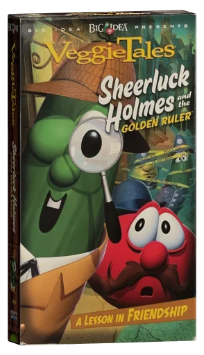 VeggieTales: Sheerluck Holmes and the Golden Ruler VHS cover