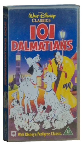 One Hundred and One Dalmatians VHS, Walt Disney Home Entertainment