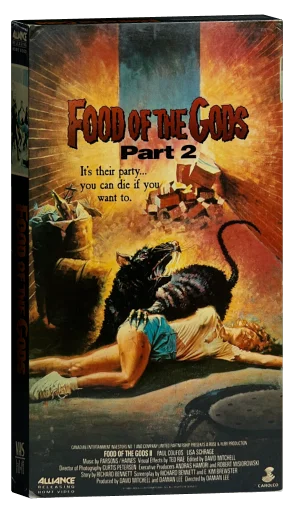 Food of the Gods II VHS, Alliance Releasing Home Video