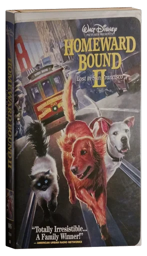Homeward Bound II: Lost in San Francisco VHS, Walt Disney Home Video