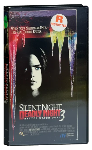 Silent Night, Deadly Night III: Better Watch Out! VHS, IVE (International Video Entertainment)